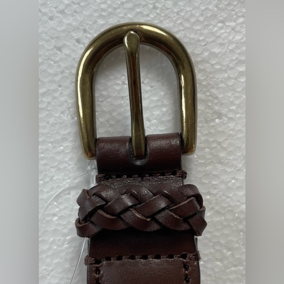 JCREW LEATHER AND WOOL TARTAN BELT - Picture 6 of 8